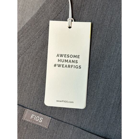 NWT Figs Catarina One-Pocket Scrub Top GRAPHITE Large - Picture 5 of 7